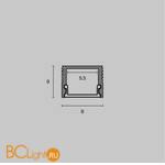 Профиль Maytoni Led Strip ALM-0809-S-2M - Схема