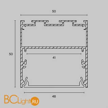 Профиль Maytoni Led Strip ALM-5050-S-2M - Схема