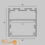 Профиль Maytoni Led Strip ALM-5050-S-2M - Схема