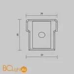 Комплект заглушек (для профиля 26×26) 2 шт., Maytoni Led Strip 642060 - Фото 6