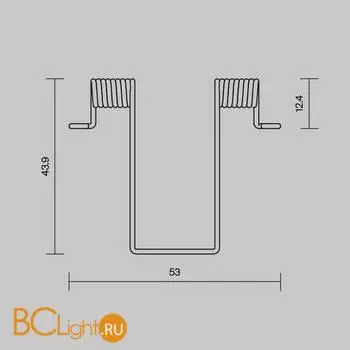 Комплект креплений (для профиля ALM-4625-S-2M) 4 шт. Maytoni Led Strip 642002 - Фото 1