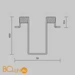 Комплект креплений (для профиля ALM-4625-S-2M) 4 шт. Maytoni Led Strip 642002 - Фото 1