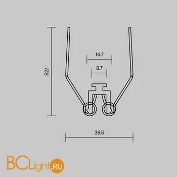 Комплект креплений (для профиля ALM-6332-S-2M) 4 шт. Maytoni Led Strip 642004 - Фото 1
