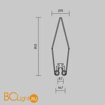 Комплект креплений (для профиля ALM-8832-S-2M) 4 шт. Maytoni Led Strip 642006 - Фото 1