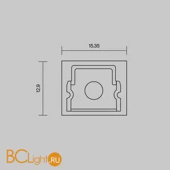 Комплект заглушек (для профиля 26×30) 2 шт., Maytoni Led Strip 642053 - Фото 4