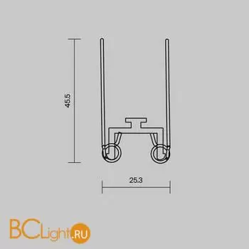 Комплект креплений (для профиля 35×42) 4 шт., Maytoni Led Strip 642055 - Фото 1