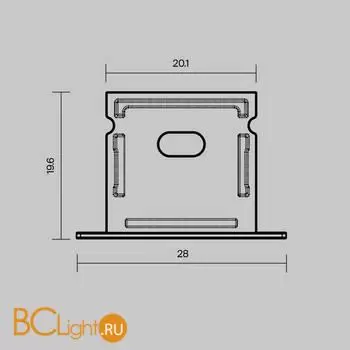 Комплект заглушек (для профиля 27×20) 2 шт., Maytoni Led Strip 642070 - Фото 4
