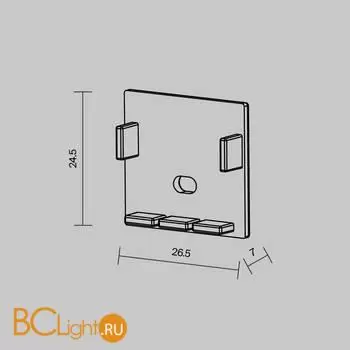 Комплект заглушек (для профиля ALM-4625-S-2M) 2 шт. Maytoni Led Strip 642001 - Фото 4