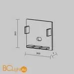 Комплект заглушек (для профиля ALM-4625-S-2M) 2 шт. Maytoni Led Strip 642001 - Фото 4