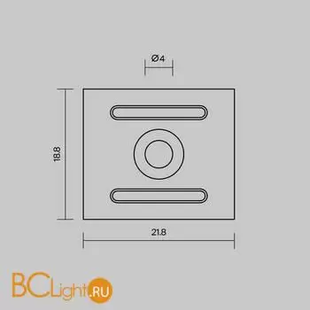 Комплект креплений (для профиля 27×20) 4 шт., ALM-2720-MT Maytoni Led Strip 642071 - Фото 1