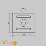 Комплект креплений (для профиля 27×20) 4 шт., ALM-2720-MT Maytoni Led Strip 642071 - Фото 1