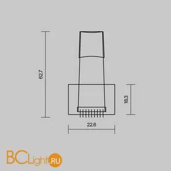 Комплект креплений (для профиля 50×35) 4 шт., ALM-5035T-MT Maytoni Led Strip 642036 - Фото 1
