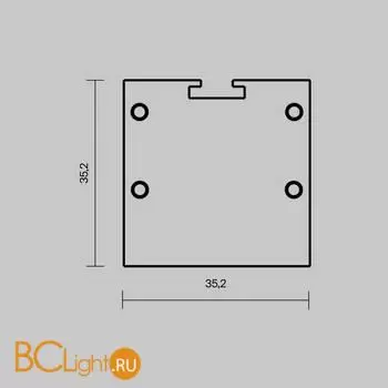 Комплект заглушек (для профиля 72×36) 2 шт., ALM-7236T-S-EC Maytoni Led Strip 642083 - Фото 4