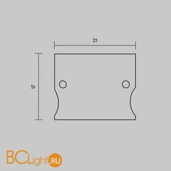 Комплект заглушек (для профиля 41×51) 2 шт., ALM-4151-EC Maytoni Led Strip 642057 - Фото 4