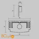 Комплект заглушек (для профиля 61×14) 2 шт., ALM-6114-B-EC Maytoni Led Strip 642013 - Фото 0