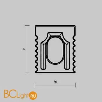 Комплект заглушек (для профиля 08×09) 10 шт., ALM-0809-EC Maytoni Led Strip 642069 - Фото 4