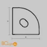 Комплект заглушек (для профиля 16×16) 2 шт., ALM-1616R-B-EC Maytoni Led Strip 642029 - Фото 4