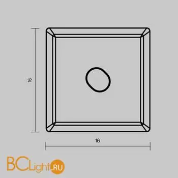 Комплект заглушек (для профиля 16×16) 2 шт., ALM-1616S-B-EC Maytoni Led Strip 642030 - Фото 4