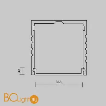 Рассеиватель для профиля 35×35 (Белый, 10 м), ALM-3535A-ODF-10M Maytoni Led Strip 642031 - Фото 3
