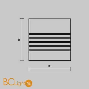 Комплект заглушек (для профиля 35×35) 2 шт., ALM-3535A-S-EC Maytoni Led Strip 642033 - Фото 4