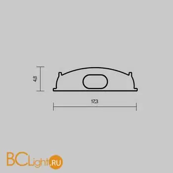 Комплект заглушек (для профиля 18×06) 2 шт., ALM-1806-EC Maytoni Led Strip 642075 - Фото 4
