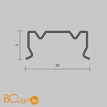Комплект креплений (для профиля 18×06) 4 шт., ALM-1806-MT Maytoni Led Strip 642076 - Фото 1