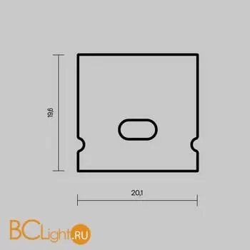 Комплект заглушек (для профиля 20×20) 2 шт., ALM-2020-EC Maytoni Led Strip 642072 - Фото 4