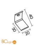 Комплект креплений (для профиля 30×30) 4 шт., ALM-3030-MT Maytoni Led Strip 642074 - Фото 0