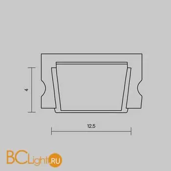 Рассеиватель для профиля 15×06 (Чёрный, 2 м), ALM-001-B-DF-2M Maytoni Led Strip 642021 - Фото 3