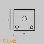 Комплект заглушек (для профиля 20×20) 2 шт., ALM-2020B-EC Maytoni Led Strip 642077 - Фото 4