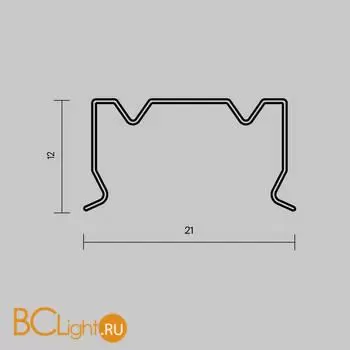 Комплект креплений (для профиля 20×20) 4 шт., ALM-2020B-MT Maytoni Led Strip 642078 - Фото 2