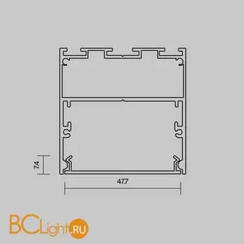 Рассеиватель для профиля 50×50 (Белый, 10 м), ALM-5050T-ODF-10M Maytoni Led Strip 642050 - Фото 0