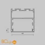 Рассеиватель для профиля 50×50 (Чёрный, 2 м), ALM-5050T-B-DF-2M Maytoni Led Strip 642048 - Фото 0