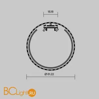 Комплект заглушек (для профиля D60) 2 шт., ALM-D60-EC Maytoni Led Strip 642082 - Фото 4