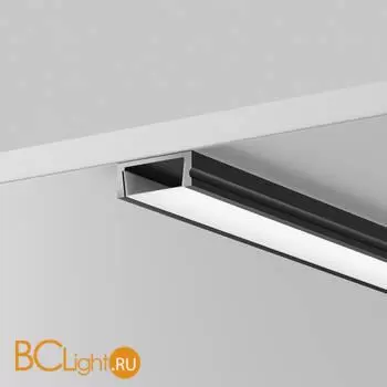 Алюминиевый профиль накладной 15x6 (Черный, 2 м), ALM-001-B-2M Maytoni Led Strip 631003 - Фото 0