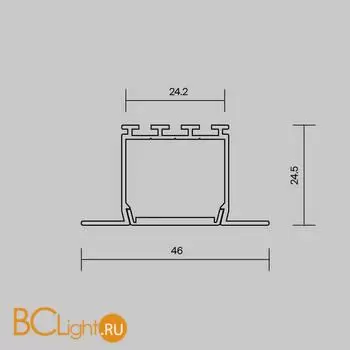 Алюминиевый профиль встраиваемый ALM-4625-S-2M Maytoni Led Strip 632001 - Фото 4