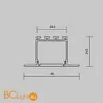 Алюминиевый профиль встраиваемый ALM-4625-S-2M Maytoni Led Strip 632001 - Фото 4