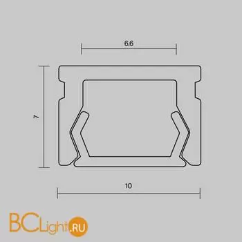 Алюминиевый профиль накладной ALM-1007-S-2M Maytoni Led Strip 631001 - Фото 4