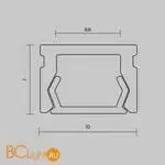 Алюминиевый профиль накладной ALM-1007-S-2M Maytoni Led Strip 631001 - Фото 4