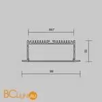 Алюминиевый профиль встраиваемый ALM-8832-S-2M Maytoni Led Strip 632007 - Фото 4