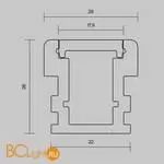 Алюминиевый профиль встраиваемый в пол 26x26 (Серебро, 2 м), ALM-2626-S-2M Maytoni Led Strip 636016 - Фото 3