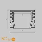 Алюминиевый профиль накладной 16x12 (Белый, 2 м), ALM-005-W-2M Maytoni Led Strip 631006 - Фото 3