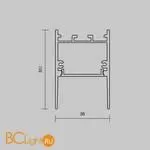 Алюминиевый профиль накладной-подвесной 35x51 (Черный, 2 м), ALM-3551-B-2M Maytoni Led Strip 633011 - Фото 3