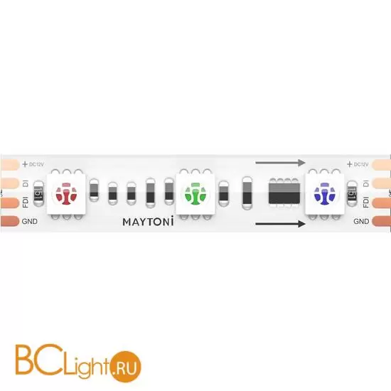 Светодиодная лента 12В 5050 14,4Вт/м RGB 5м IP 67 Maytoni Led Strip 201244 Светодиодная лента 12В 5050 14,4Вт/м RGB 5м IP 67 Maytoni Led Strip 201244