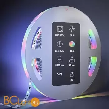 Светодиодная лента 24В 5050 14,4Вт/м RGB 5м IP 20 Maytoni Led Strip 201246 - Фото 1
