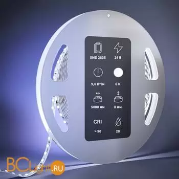 Светодиодная лента Ultra 24В 2835 9,6Вт/м 6000К 5м IP 20 Maytoni Led Strip 201041 - Фото 1