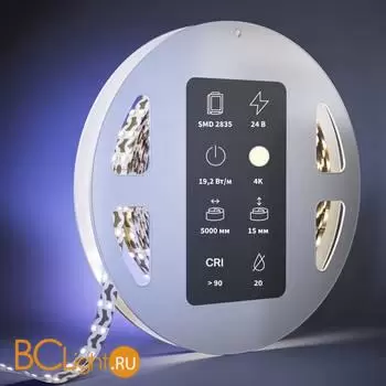 Светодиодная лента Ultra 24В 2835 19,2Вт/м 4000K 5м IP 20 Maytoni Led Strip 201227 - Фото 1