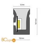 Гибкий неон 17x12 24В 12Вт/м RGBW 3000K IP67 5м Maytoni Led Strip 432003 - Фото 5