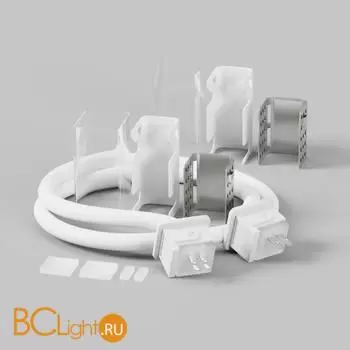 Двусторонний коннектор питания с проводом (30 см) для гибкого неона 17x12 мм Maytoni Led Strip 432013 - Фото 0