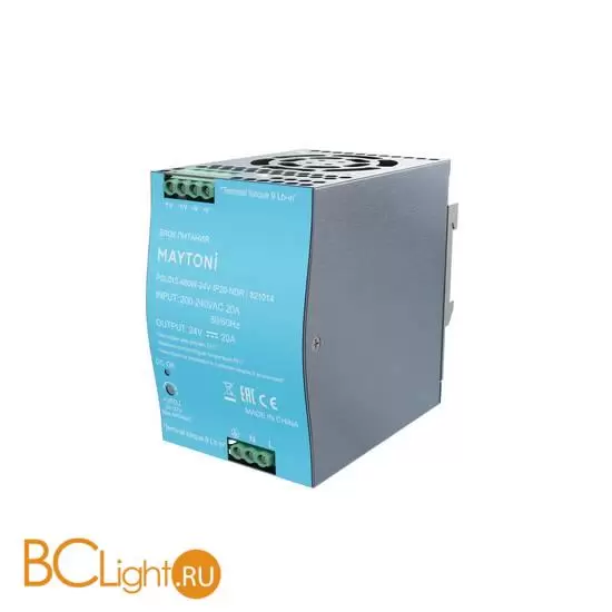 Источник напряжения PSL015 24В 480Вт IP 20 Maytoni Led Strip 821014 Источник напряжения PSL015 24В 480Вт IP 20 Maytoni Led Strip 821014